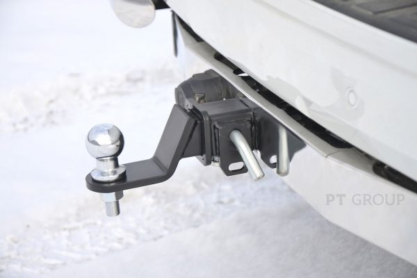Фаркоп Toyota с нерж накладкой LAND CRUISER PRADO 150 с 2009 - съемный квадрат — изображение 3