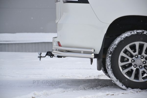 Фаркоп Toyota с нерж накладкой LAND CRUISER PRADO 150 с 2009 - съемный квадрат — изображение 6