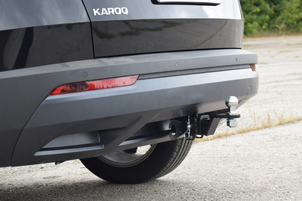 Фаркоп  ŠKODA KAROQ с 2020- / Volkswagen Tiguan 2017- / ŠKODA Kodiaq 2017- съемный квадрат — изображение 8